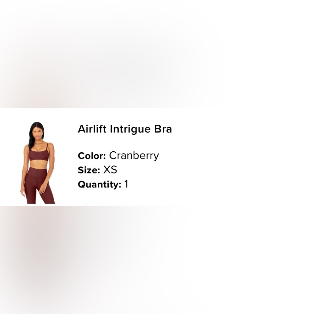 ALO Yoga Airlift Intrigue Bra in Cranberry